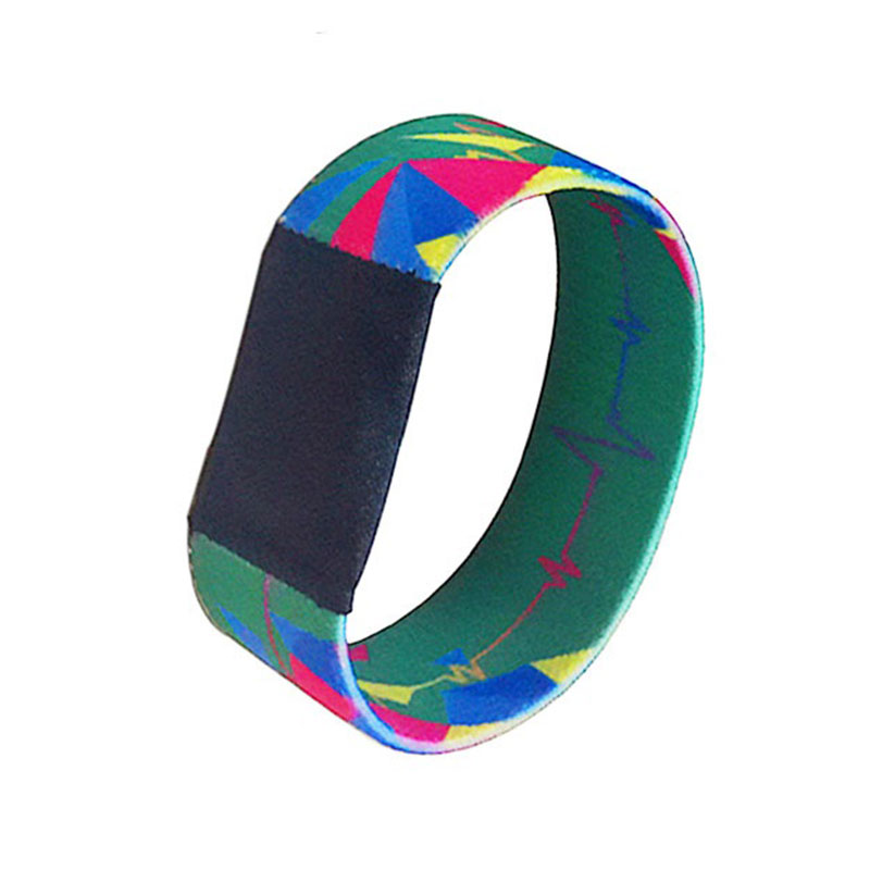 125Khz T5577 Bracelets en tissu tissé de sécurité RFID Bracelets en nylon intelligents