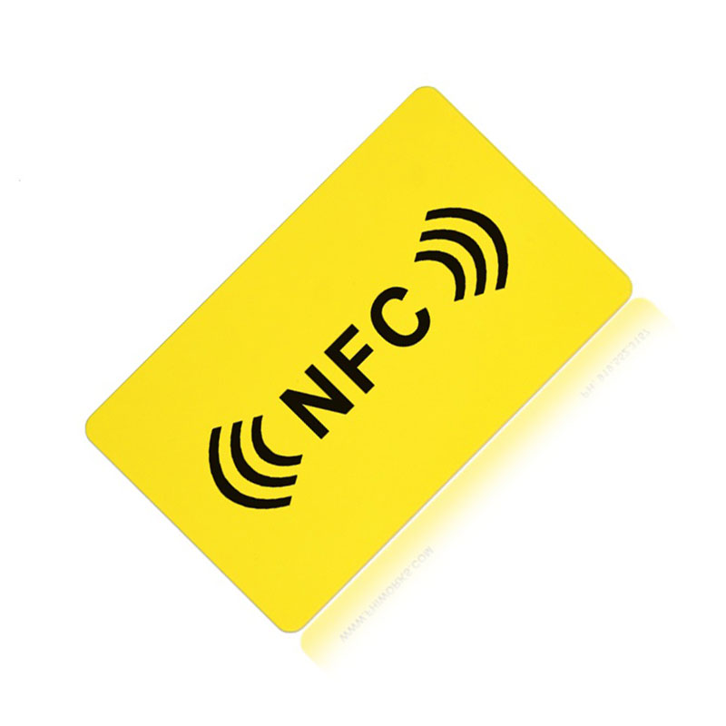 Carte à puce nfc de sécurité de paiement sans contact RFID Nfc en plastique de fréquence 13.56MHZ