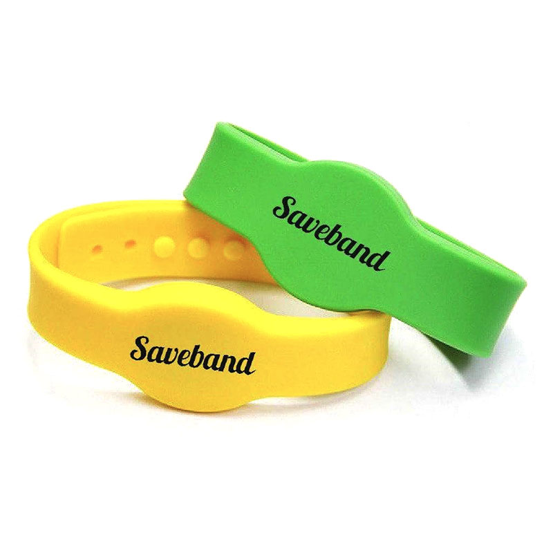 13.56Mhz Sizable MF IC Rfid Bracelet en silicone RFID Smart Wristband